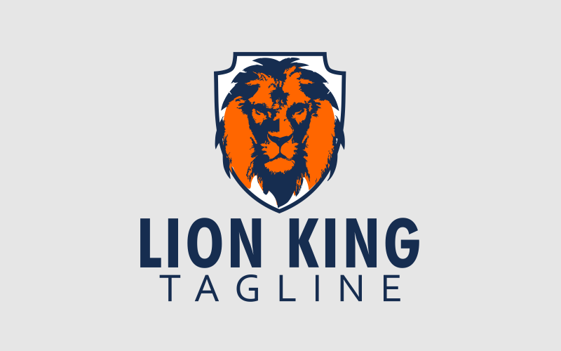 Lion Face Logo Design Template Logo Template