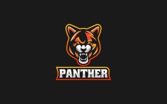 Panther Mascot Logo Template