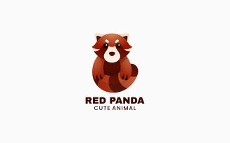 Red Panda Gradient Logo Style