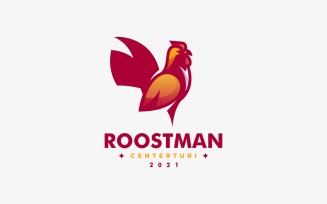 Rooster Simple Mascot Logo Design