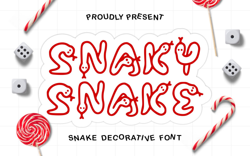 Snaky Snake - Display Fonts