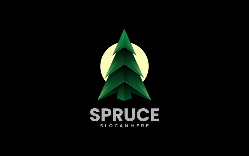 Spruce Gradient Logo Style Logo Template