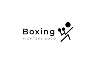 Boxing Fight Ring People Logo