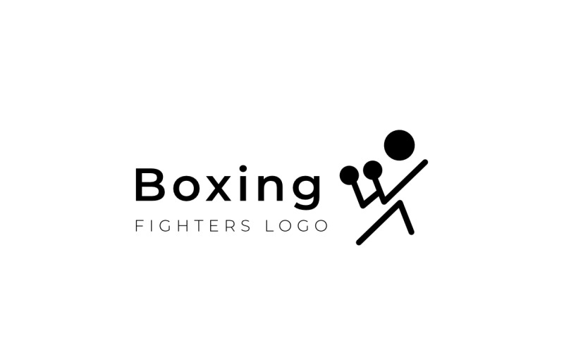 Boxing Fight Ring People Logo Logo Template