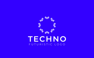 Dotted Dynamic Flat Abstract Logo