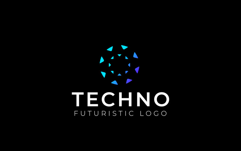 Dynamic Round Tech Abstract Logo Logo Template
