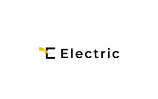 E Electric Clever Simple Logo