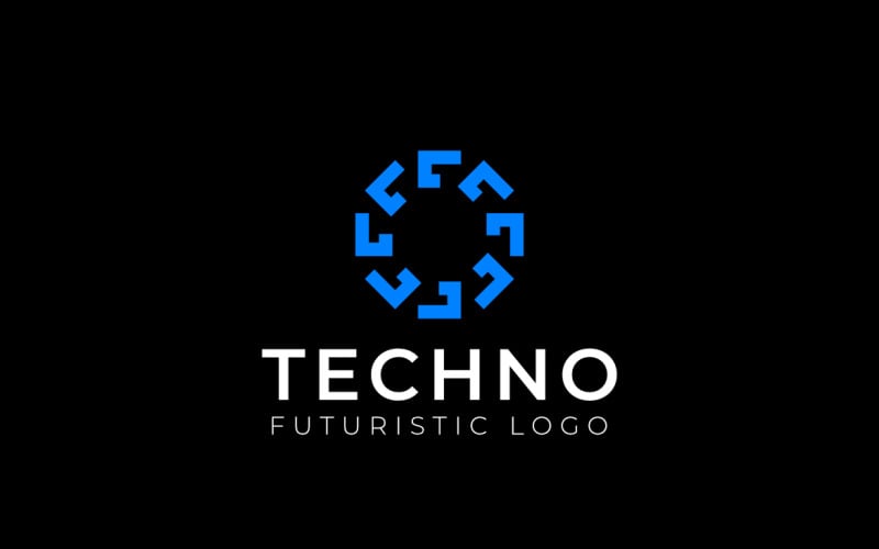 Flat Spiral Tech Rotation Logo Logo Template