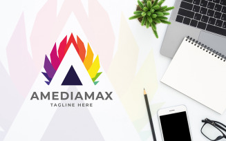 Professional Amedia Max Letter A Logo