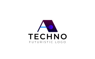 A Connect Dot Connected Techno Logo
