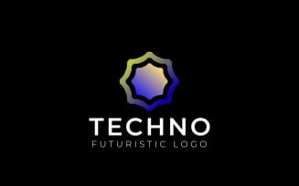 Abstract Techno Hexagon Logo