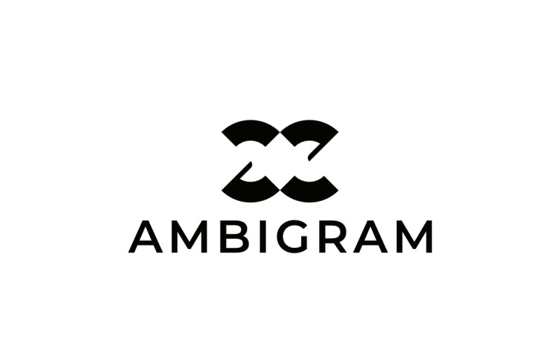 Ambigram ZC Monogram Logo Logo Template