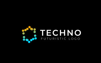 Bee Tech Gradient Techno Logo