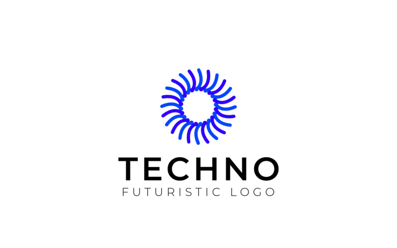 Blue Sun Tech Dynamic Logo Logo Template