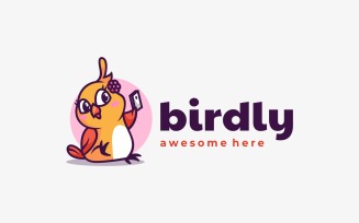 Bird Mascot Cartoon Logo Style