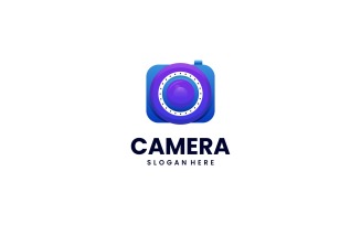 Camera Gradient Logo Style