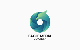 Circle Eagle Gradient Logo