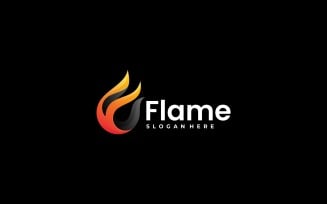Flame Gradient Logo Design