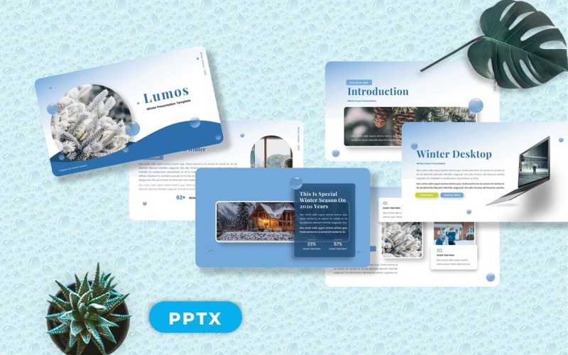 Lumos - Snow Winter Powerpoint PowerPoint Template