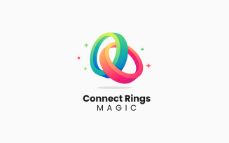 Rings Gradient Colorful Logo