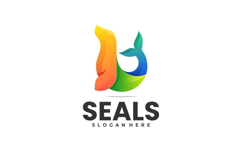Seals Gradient Colorful Logo Logo Template