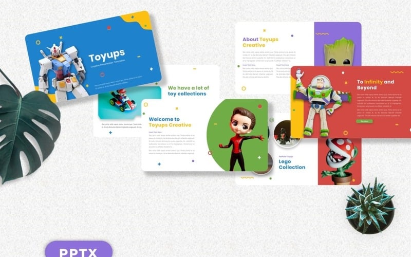 Toyups - Kids Toy Powerpoint PowerPoint Template
