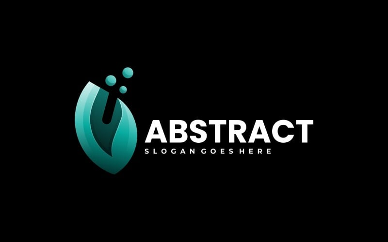 Vector Abstract Gradient Color Logo Logo Template