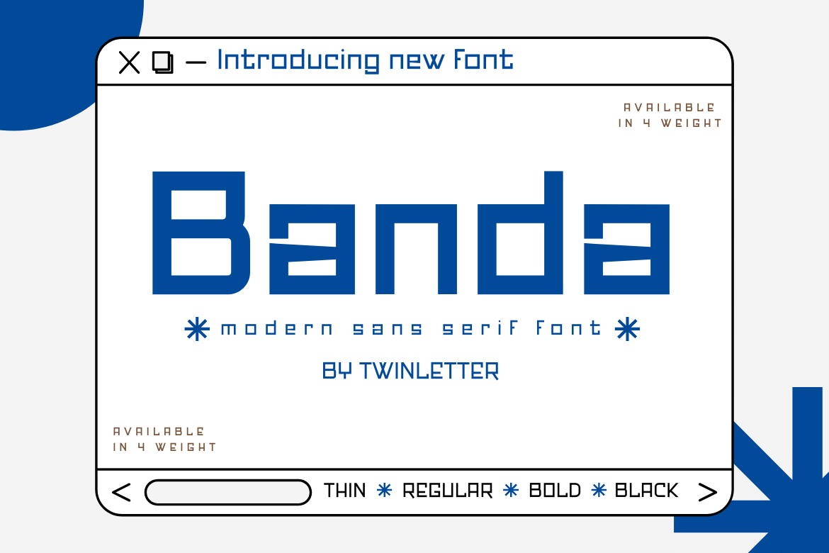 Banda is our newest san serif