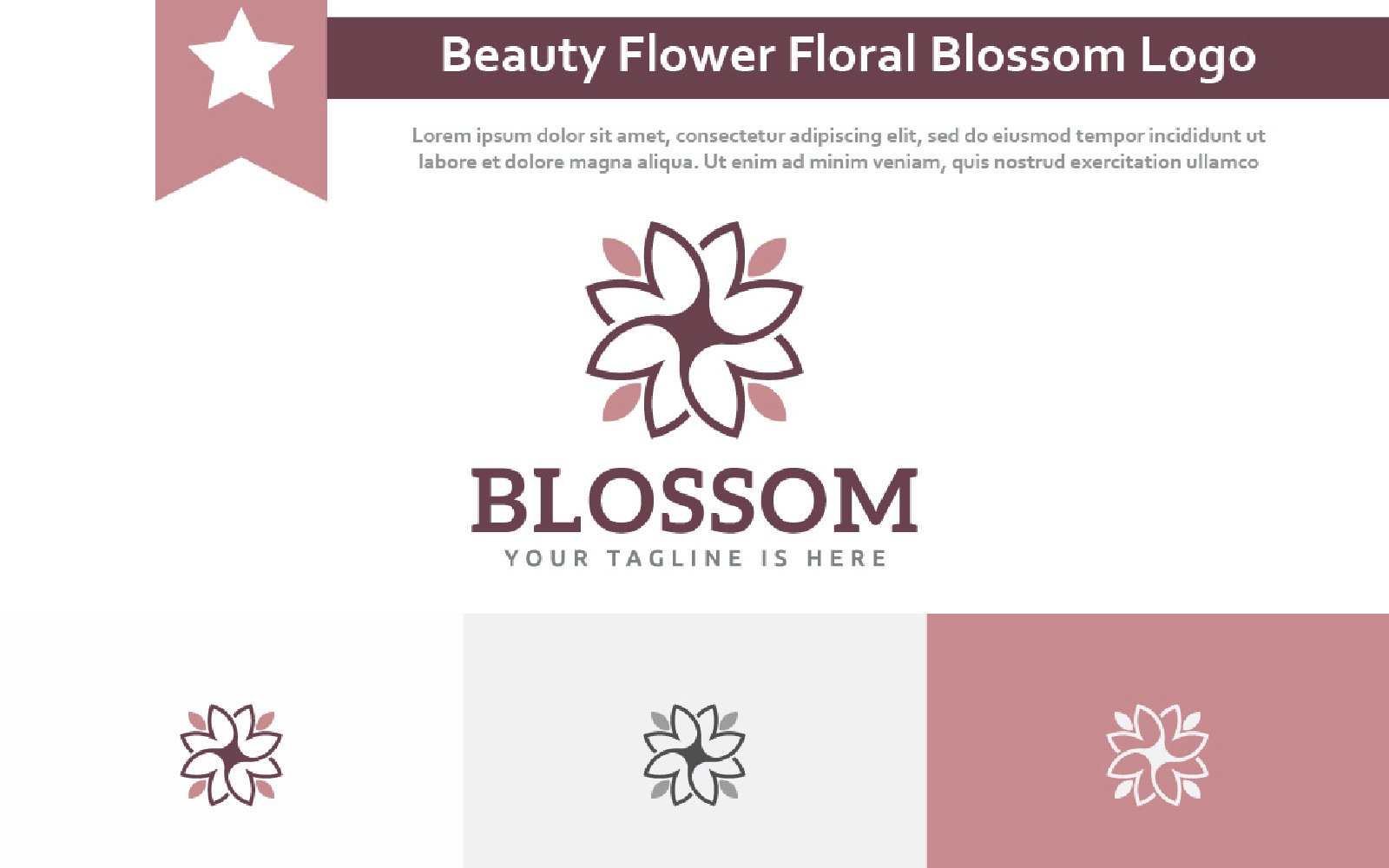 Template #231795 Beauty Flower Webdesign Template - Logo template Preview