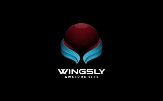Abstract Wings Gradient Logo
