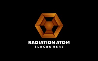 Atom Radiation Gradient Logo