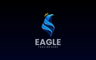Eagle Head Gradient Logo Design