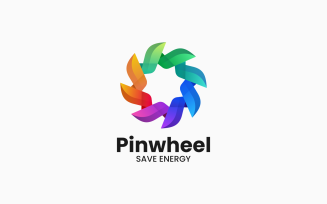 Pinwheel Gradient Colorful Logo