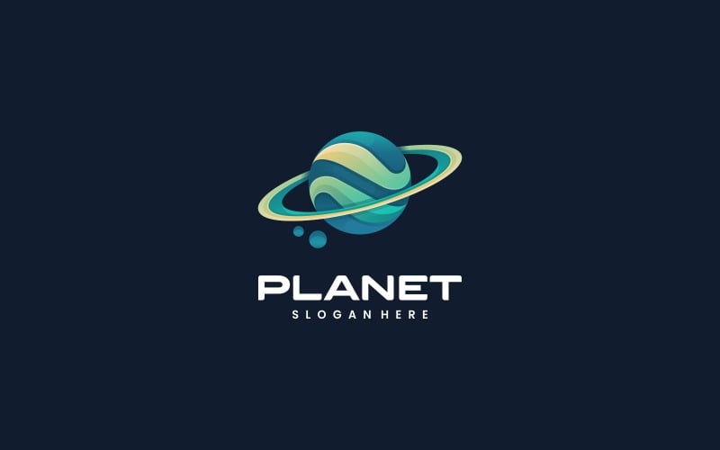 Planet Gradient Logo Style Logo Template
