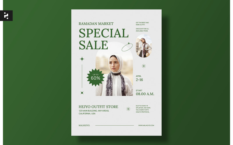Ramadan Market Sale Flyer Kit Corporate Identity