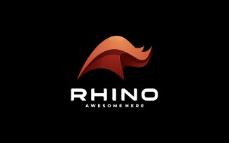 Rhino Gradient Logo Design