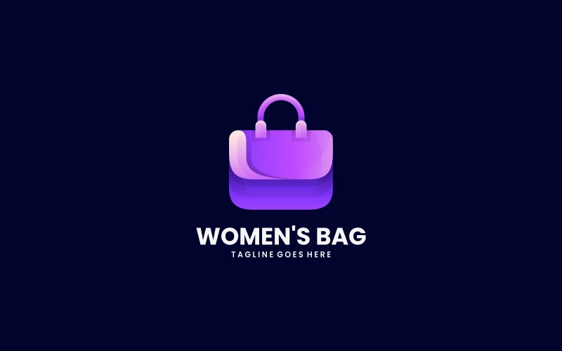 Women's Bag Gradient Logo Logo Template
