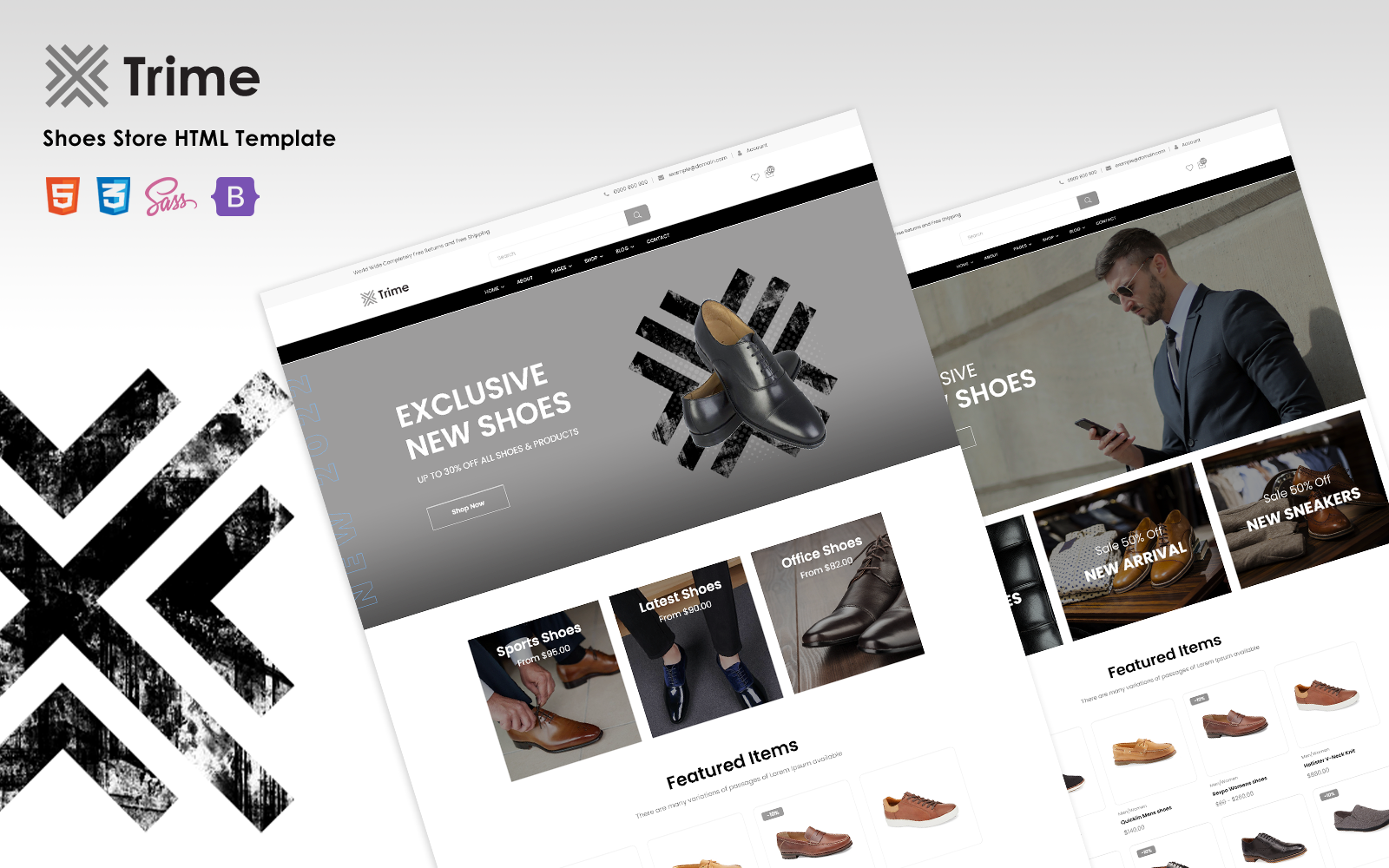 Trime - Shoes Store HTML Template