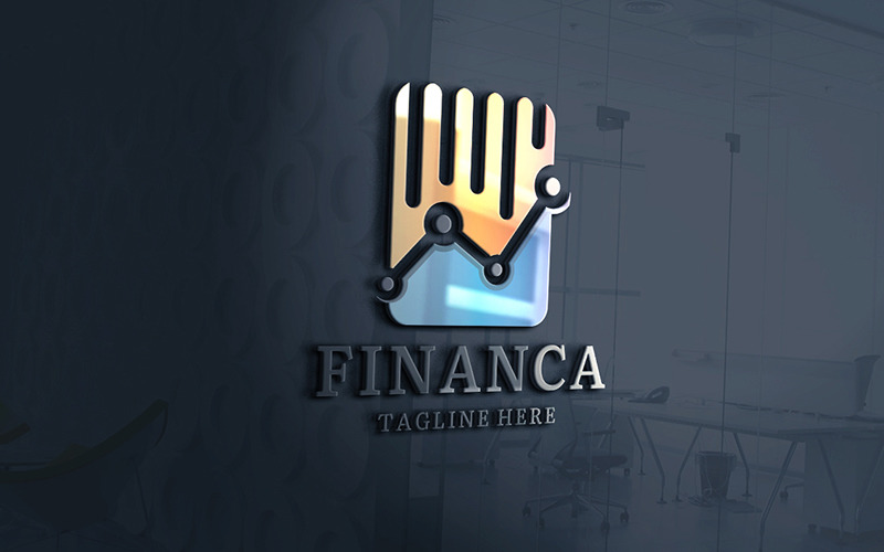 Professional Financial Growth Logo Logo Template