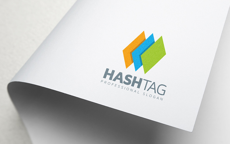 Professional Hashtag Logo Logo Template