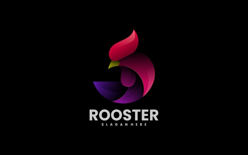 Vector Rooster Colorful Logo Logo Template