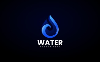 Water Gradient Logo Design