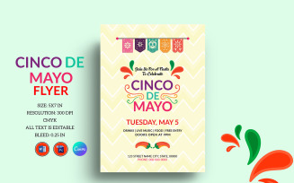 Cinco De Mayo Party Flyer Corporate Identity Template