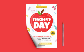International Teachers Day Flyer Template