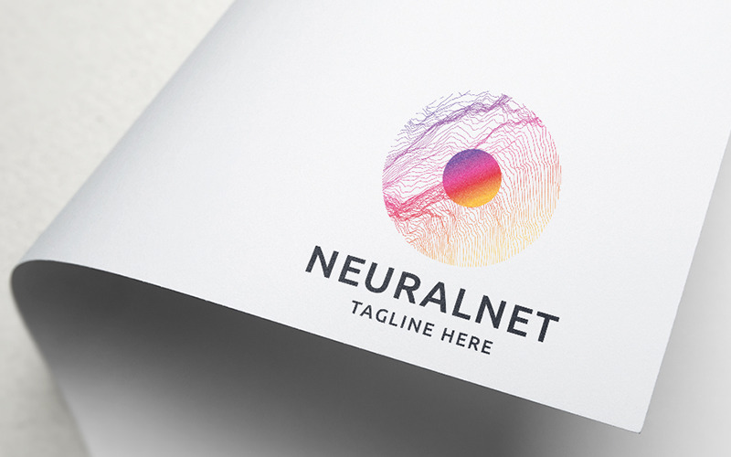 Professional Neural Network Logo Logo Template