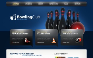 Bowling PSD Template