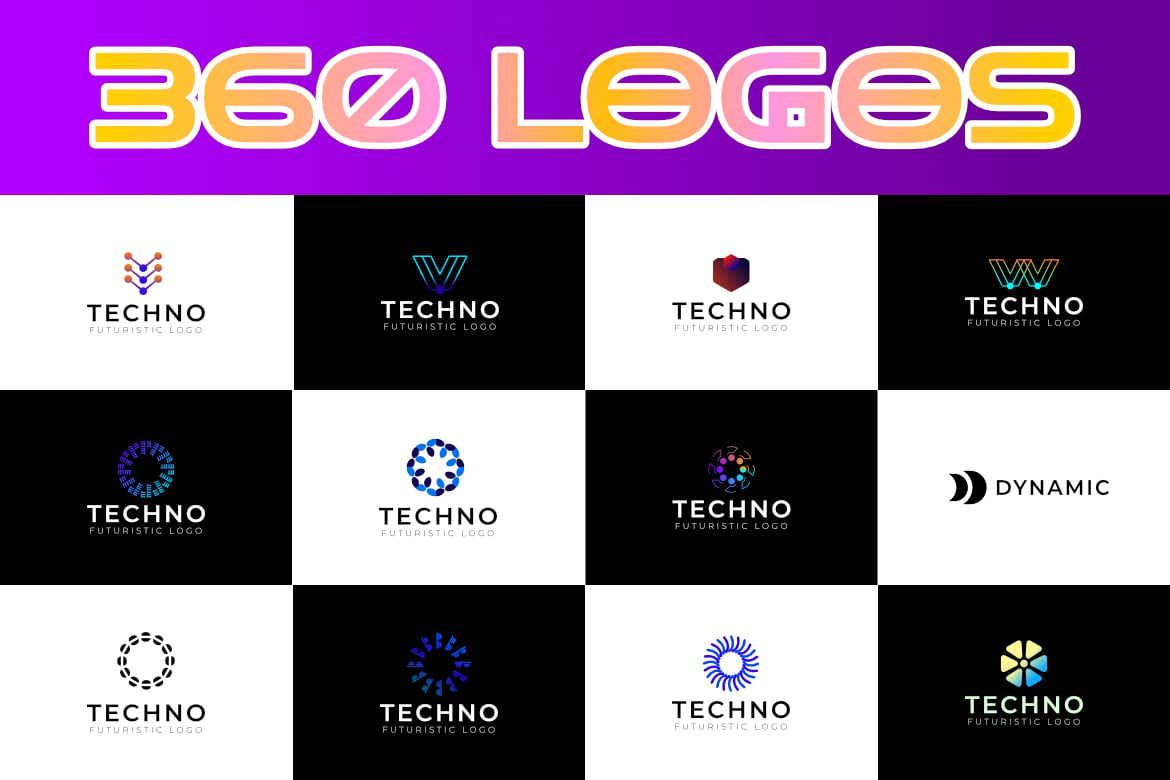 Kit Graphique #232062 Tech Techno Divers Modles Web - Logo template Preview