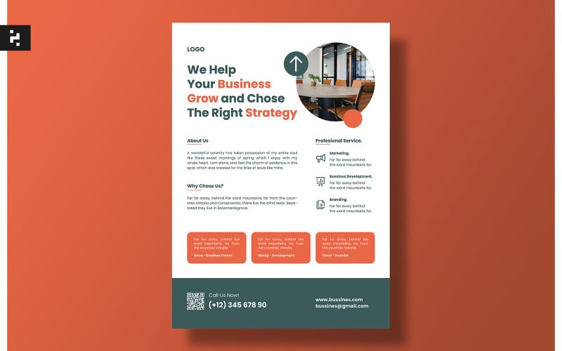Business Strategy Corporate Flyer Template Corporate Identity