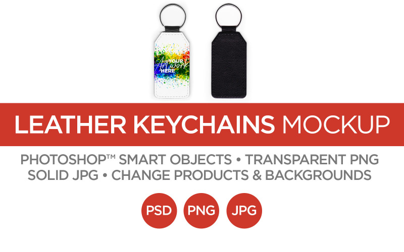 Keychains Mockup & Template Product Mockup