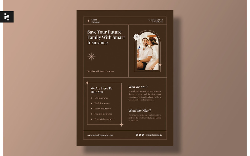 Life Insurance Flyer Template Corporate Identity
